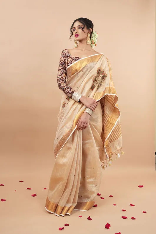 PURE TISSUE LINEN WITH JARI BY FINE  LINEN NEW FLORAL DESIGNS